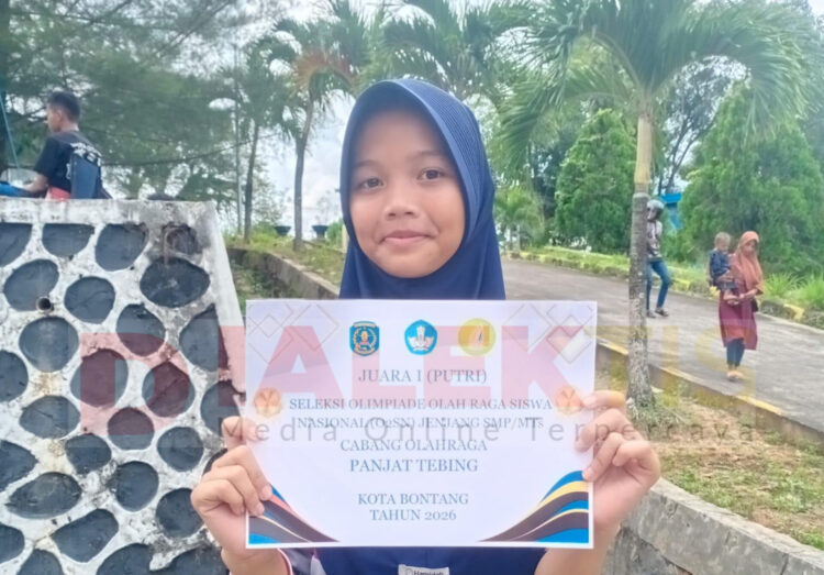 Baru Dua Pekan Latihan, Siswi SMPN 4 Tembus O2SN Tingkat Provinsi
