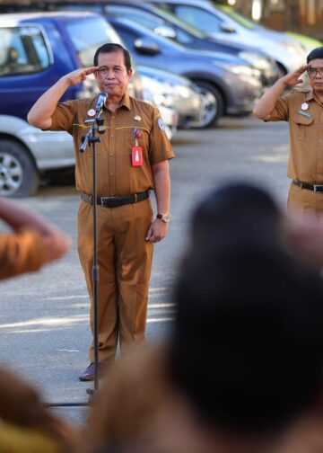 Disnaker Bontang Perkuat Disiplin Lewat Apel Rutin, Turut Libatkan Pegawai Perempuan