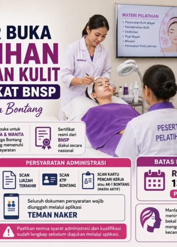 Disnaker Buka Pelatihan Kecantikan Kulit Bersertifikat BNSP untuk 21 Warga Bontang
