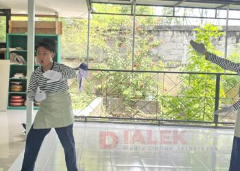Persiapan Pantomim FLS3N, SMPN 3 Bontang Angkat Tema Jaga Laut dari Sampah