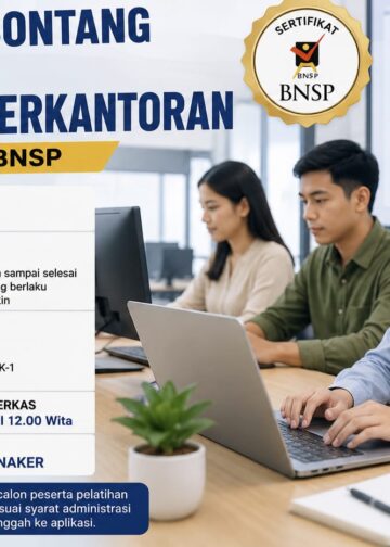 Disnaker Buka Pelatihan Aplikasi Perkantoran Bersertifikat BNSP, Terdapat 28 Kuota Peserta