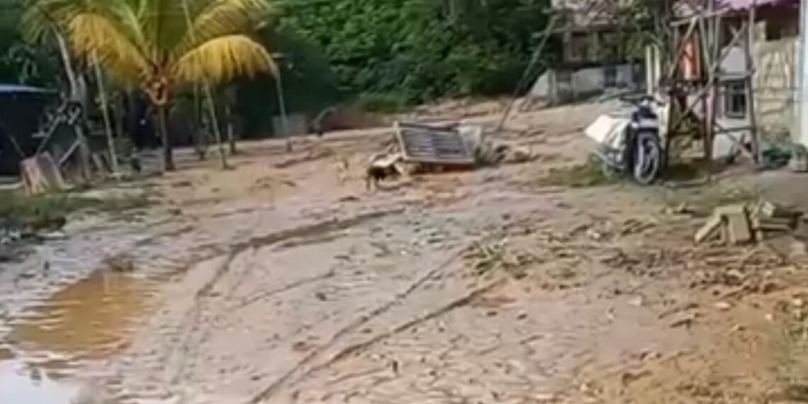 Penahan Longsor Bekas Galian C di Kanaan Jebol, Rumah Warga Penuh Lumpur