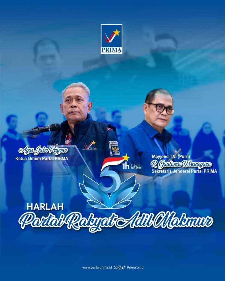 PRIMA Gelar HUT ke-5 Secara Sederhana, Angkat Tema Revolusi Sudah Dimulai dari Istana