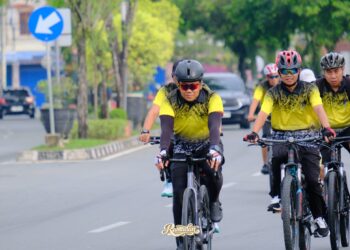 Jaga Kebugaran dan Soliditas Satuan, Dandim 0908/Bontang Gowes Bersama Anggota