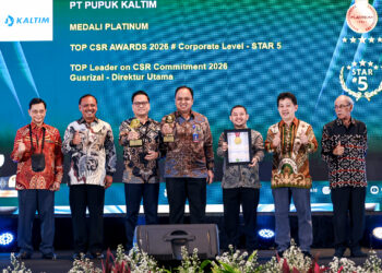 Raih Tiga Penghargaan, Pupuk Kaltim Pertahankan Predikat Tertinggi TOP CSR Awards 2026