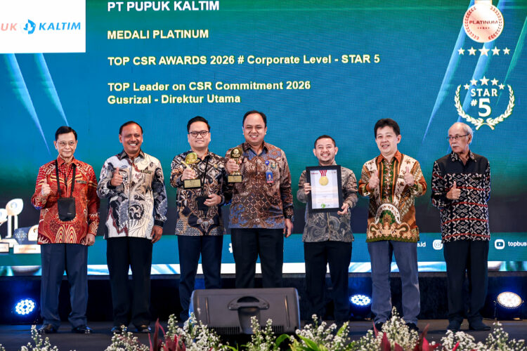 Raih Tiga Penghargaan, Pupuk Kaltim Pertahankan Predikat Tertinggi TOP CSR Awards 2026