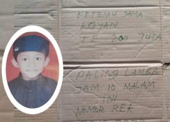 Heboh Anak Hilang di Sangatta Utara, Muncul Pesan Minta Tebusan Rp200 Juta