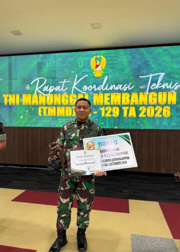 Kodim Bontang Raih Dua Penghargaan Nasional Karya Jurnalistik TMMD ke-128