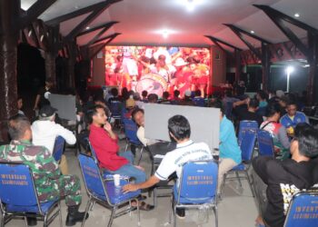 Bangun Kebersamaan dengan Masyarakat, Kodim 0908/Bontang Gelar Turnamen Domino & Nobar Piala Dunia