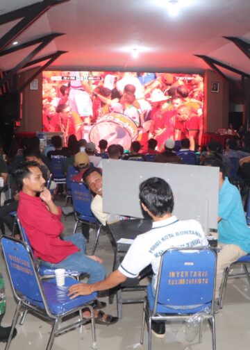 Bangun Kebersamaan dengan Masyarakat, Kodim 0908/Bontang Gelar Turnamen Domino & Nobar Piala Dunia