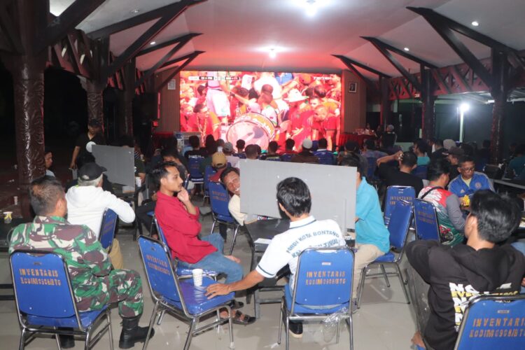 Bangun Kebersamaan dengan Masyarakat, Kodim 0908/Bontang Gelar Turnamen Domino & Nobar Piala Dunia