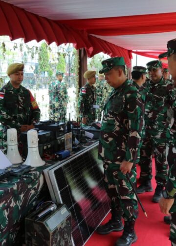 350 Tentara Yonarhanud 7/ABC Dipersiapkan Jaga Perbatasan, Pangdam Cek Langsung Kesiapan