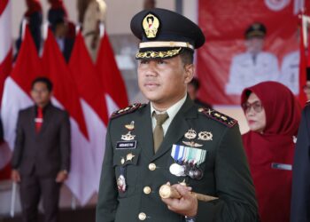 Momen Dandim Ardiansyah Hadiri Upacara Peringatan Proklamasi HUT Ke-81 Kemerdekaan RI