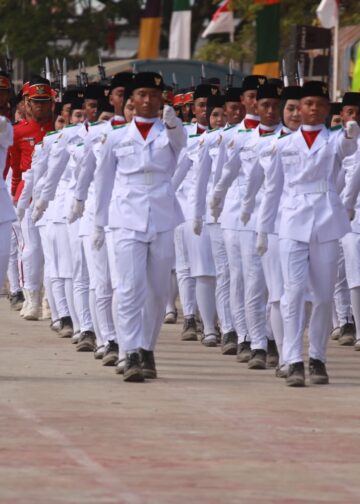 Paskibraka Bontang Sukses Laksanakan Tugas, Upacara HUT RI Berlangsung Khidmat