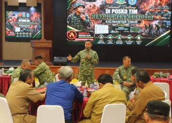 Sesko TNI Gelar Penyuluhan Pencegahan & Penanggulangan Karhutla di Bontang