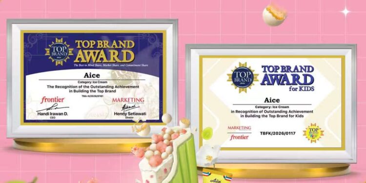Top Brand Index Aice Capai 27,27%, Aice Pertahankan Top Brand 8 Tahun Berturut-turut