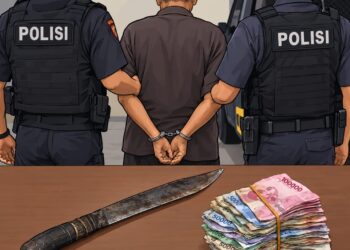 Pria 69 Tahun Ancam dengan Badik Pemilik Toko Sembako di Bontang, Ambil Uang Rp1,5 juta