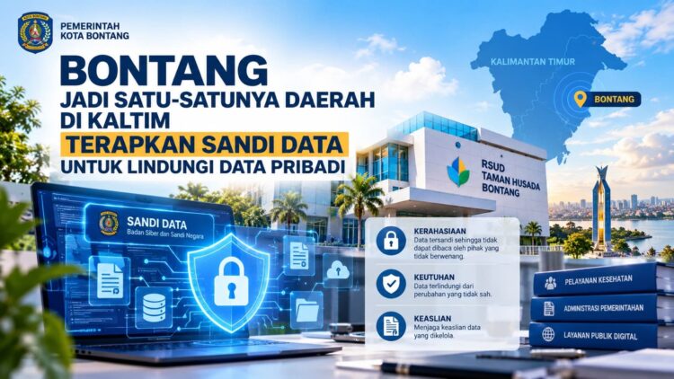 Bontang Jadi Satu-satunya Daerah di Kaltim Terapkan Sandi Data untuk Lindungi Data Pribadi