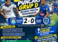 Bontang Kuala Vs Berbas Pantai 2-0, TLI Lolos Perempat Final Dampingi BK 