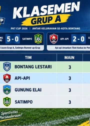 Bontang Lestari Vs Satimpo 5-0, Api-api Runner up Grup