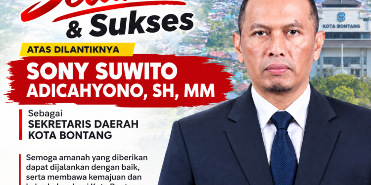 Sony Suwito Resmi Dilantik jadi Sekda Kota Bontang
