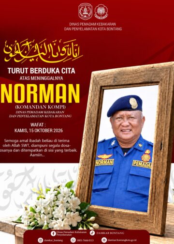 Kabar Duka, Komandan Damkar Kebanggaan Bontang Norman Tutup Usia