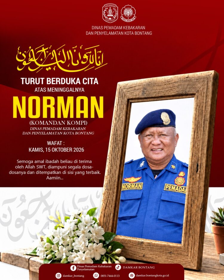 Kabar Duka, Komandan Damkar Kebanggaan Bontang Norman Tutup Usia