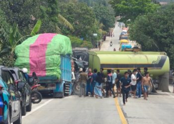 Tabrakan Sangkima, Berawal Truk Tangki dari Arah Sangatta Masuk Jalur Kanan